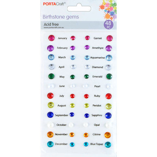 Birthstone Gems 48pk