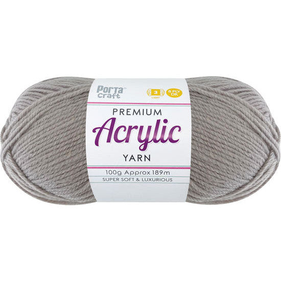 Acrylic Yarn 100g 189m 8ply Fawn