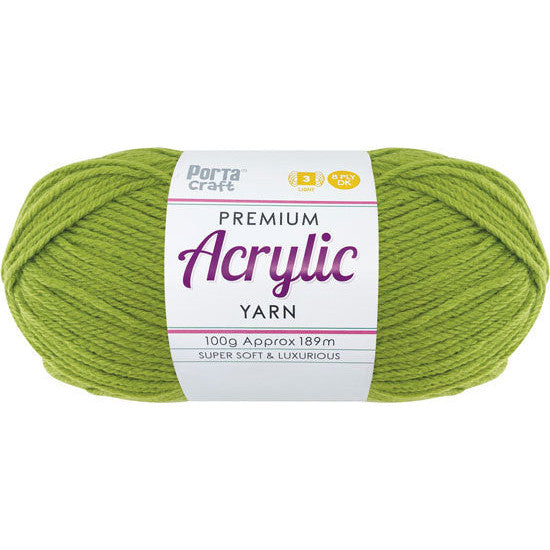 Acrylic Yarn 100g 189m 8ply Tree Frog