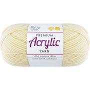 Acrylic Yarn 100g 189m 8ply Vanilla