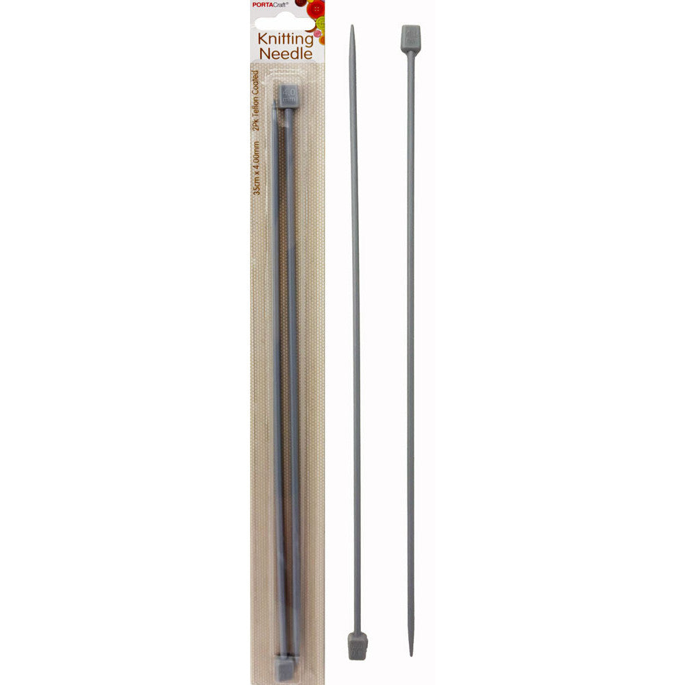 Knitting Needles Resin Coated 35cm x 4.00mm 2pk