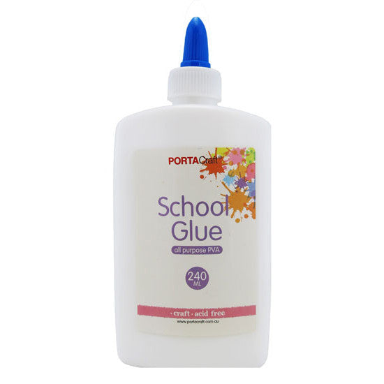 Porta Craft School Glue PVA White 240ml