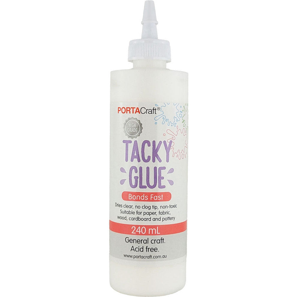 Tacky Washable Glue PVA White 240ml