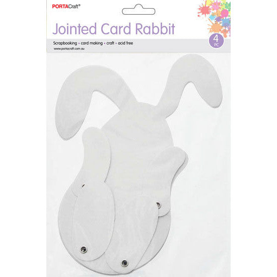 Jointed Cardstock Bunny Rabbits 4pk