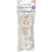 Porta Craft Clear Sticky Tape 18mm x 20m 3pk