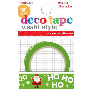 Porta Craft Santa Ho Ho Ho Christmas Washi Tape 15mm x 10m