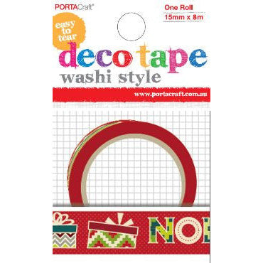 Porta Craft Noel Christmas Washi Tape 15mm x 10m
