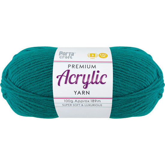 Acrylic Yarn 100g 189m 8ply Forrest Green