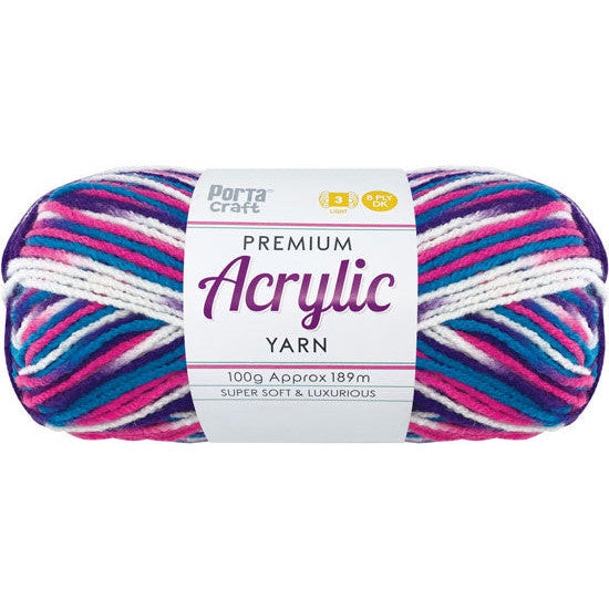 Acrylic Yarn 100g 189m 8ply Gobstopper