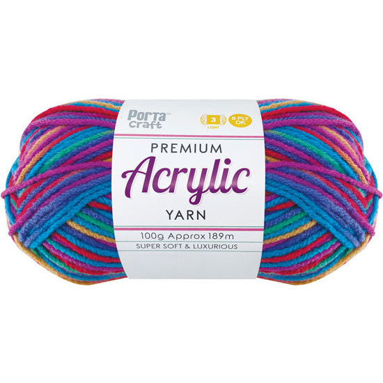 Acrylic Yarn 100g 189m 8ply Jelly Belly