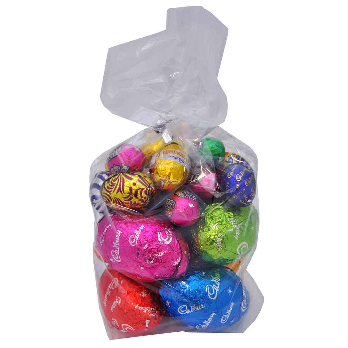 Clear Present Bags with Bottom Gusset & Ties 23x15.5x6cm 15pk