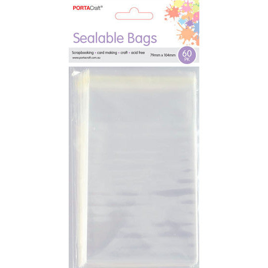 Clear sealable sleeves for small cards tags jewellery and handmade items
