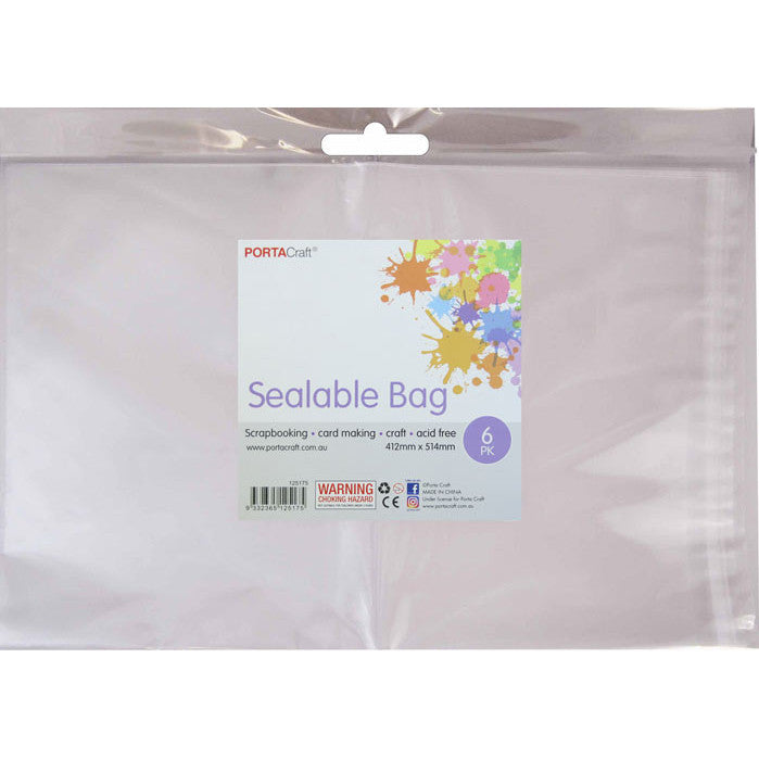 Extra large clear sealable bags for posters artwork and craft projects