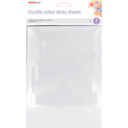 Porta Craft Double Sided Sticky Sheets A5 - 145.5x210mm 4pk