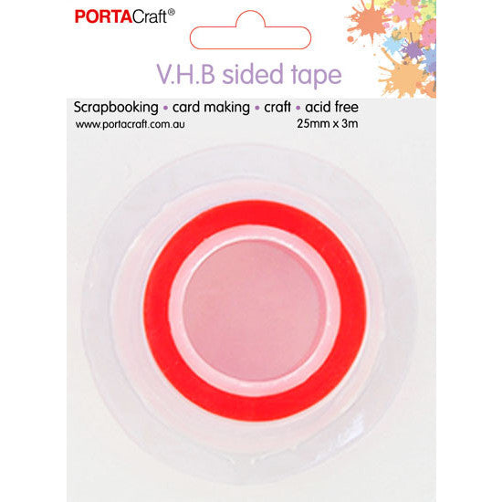 Porta Craft Very High Bond Double Sided Tape -  25mm x 3m