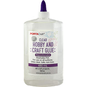 Porta Craft Hobby & Craft Glue PVA Clear 480ml Repositionable