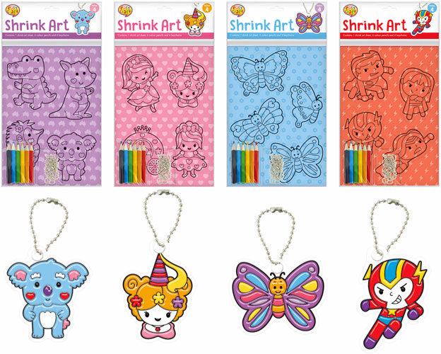 Shrink Art Design Sheets 4 Assorted (Set A)