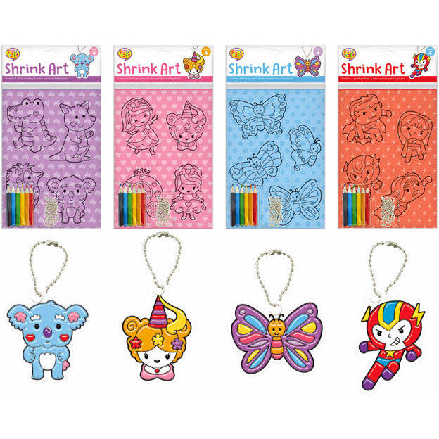 Shrink Art Design Sheets 4 Assorted (Set A)