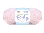 Super Soft Baby Acryl Yarn 420m 4ply Baby Pink