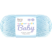 Super Soft Baby Acrylic Yarn 420m 4ply Baby Blue