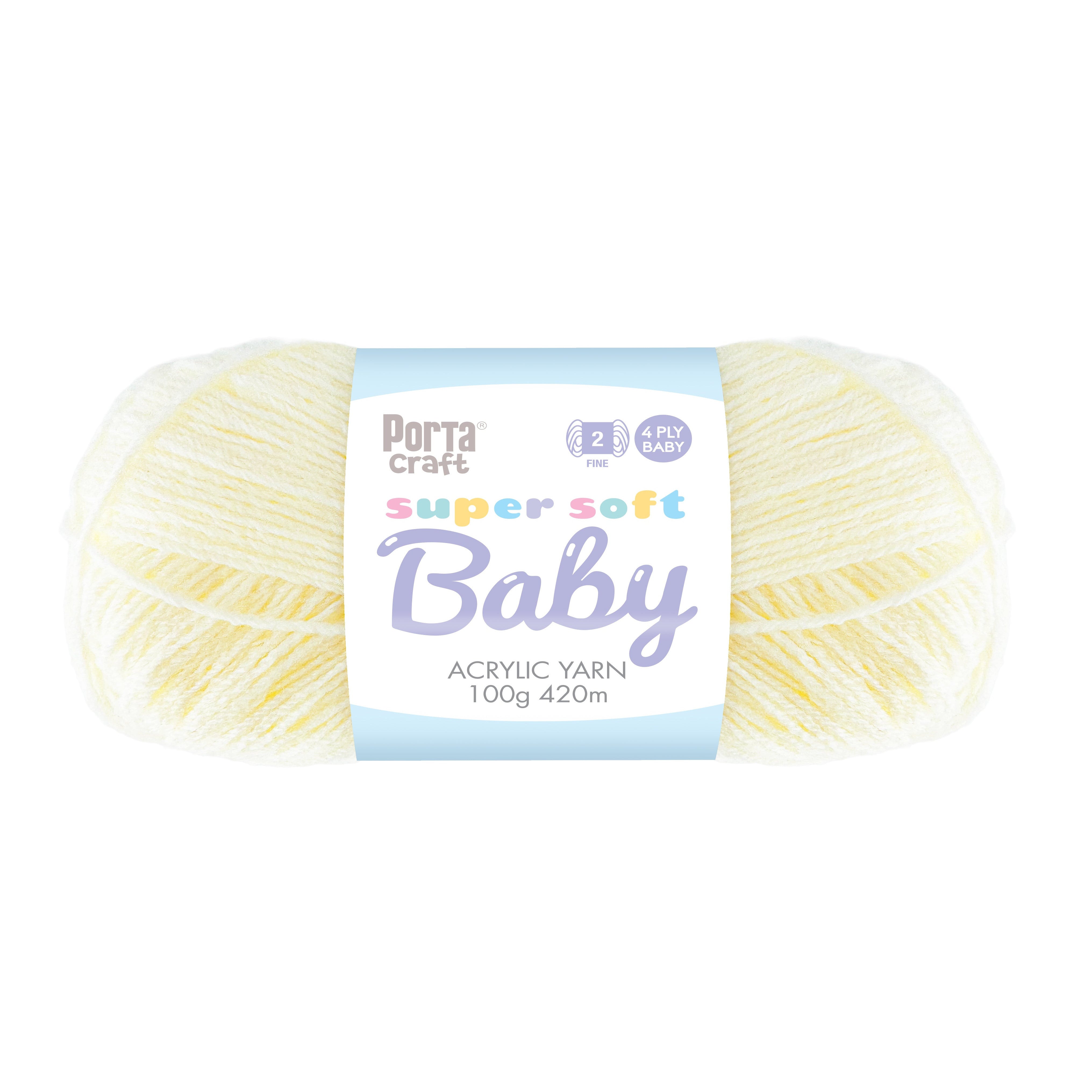 Super Soft Baby Acrylic Yarn 420m 4ply Cream