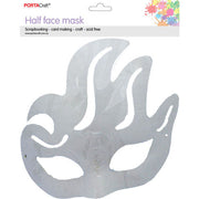 Paper Mache Half Face Mask Princess 21x19.5cm