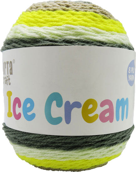 Ice Cream Yarn  200g 380m Lemon Meringue