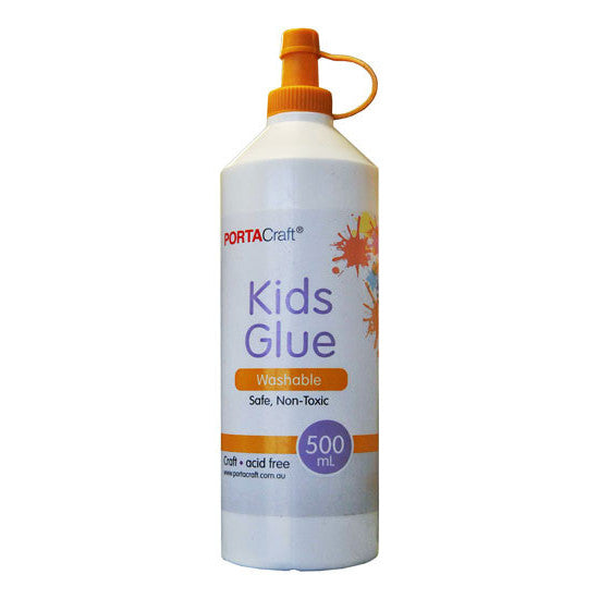 Porta Craft Kids Washable Glue PVA White 500ml Washable