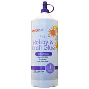 Porta Craft Hobby & Craft Glue PVA White 1000ml Repositionable
