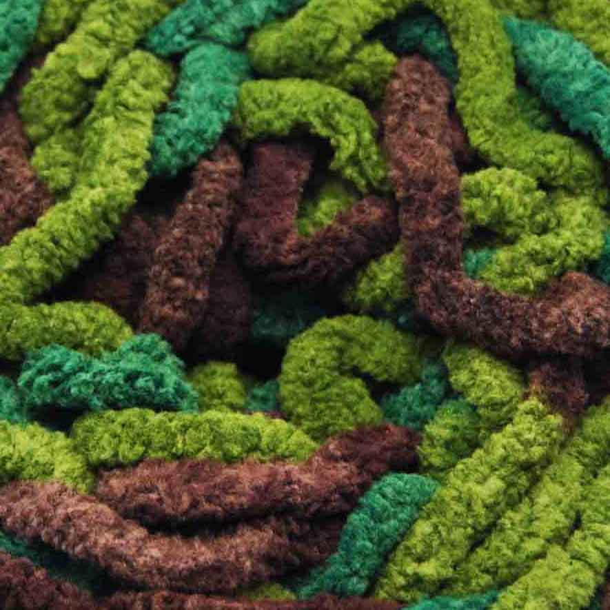 Chenille Blanket Yarn 100g 80m 12ply Multi Enchanted Forest