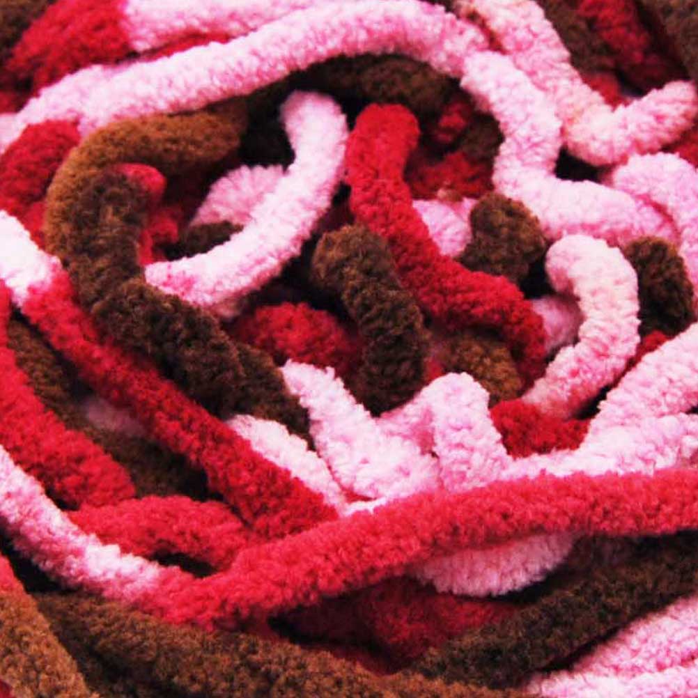 Chenille Blanket Yarn 100g 80m 12ply Multi Love