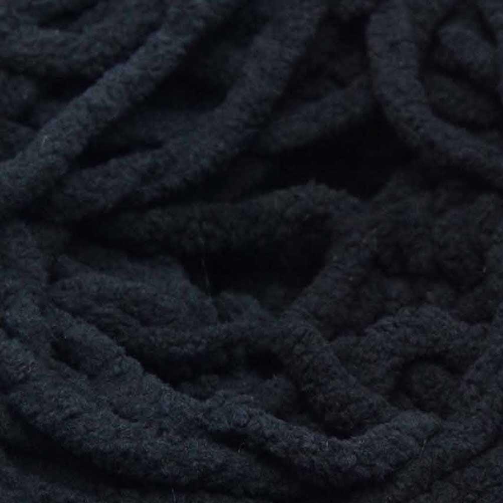 Chenille Blanket Yarn 100g 80m 12ply Black