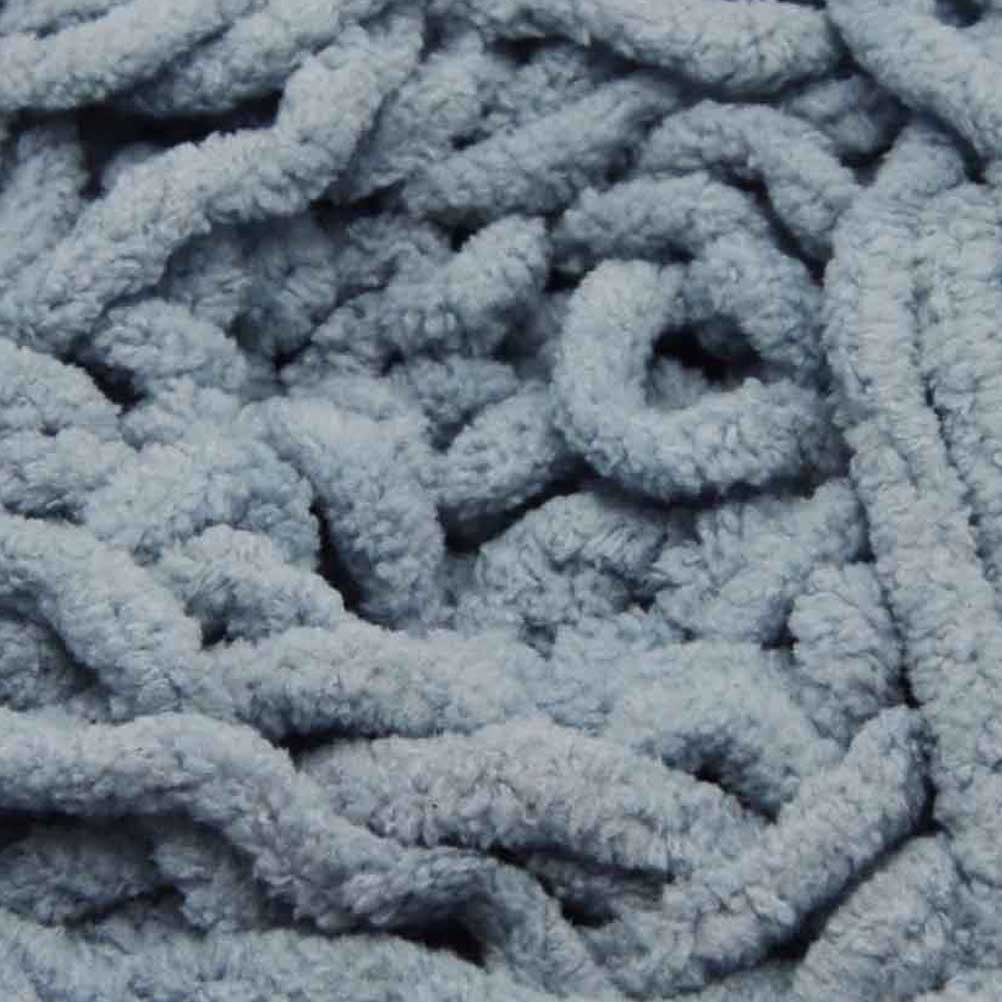 Chenille Blanket Yarn 100g 80m 12ply Grey