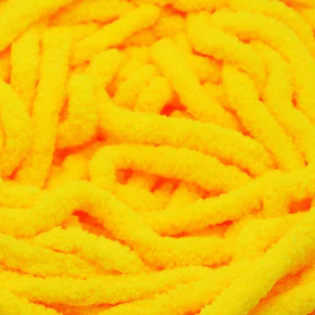 Chenille Blanket Yarn 100g 80m 12ply Lemon