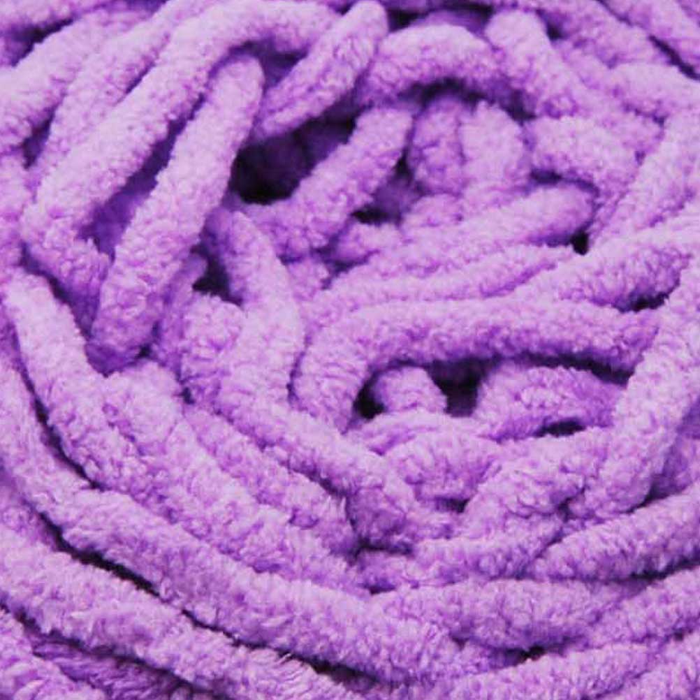 Chenille Blanket Yarn 100g 80m 12ply Lilac