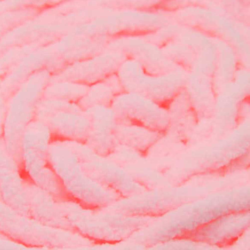 Chenille Blanket Yarn 100g 80m 12ply Baby Pink