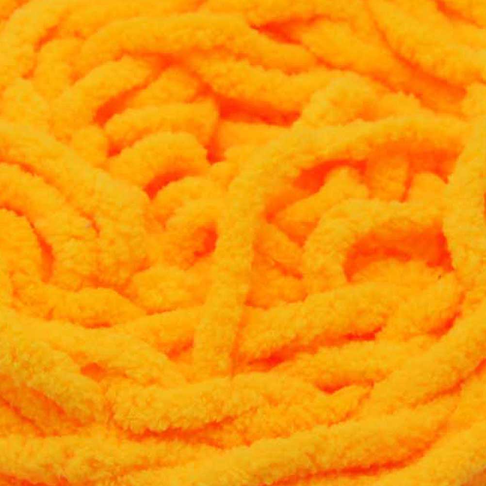 Chenille Blanket Yarn 100g 80m 12ply Orange