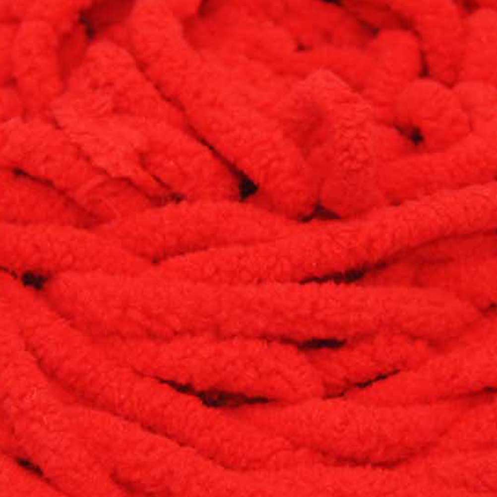 Chenille Blanket Yarn 100g 80m 12ply Red