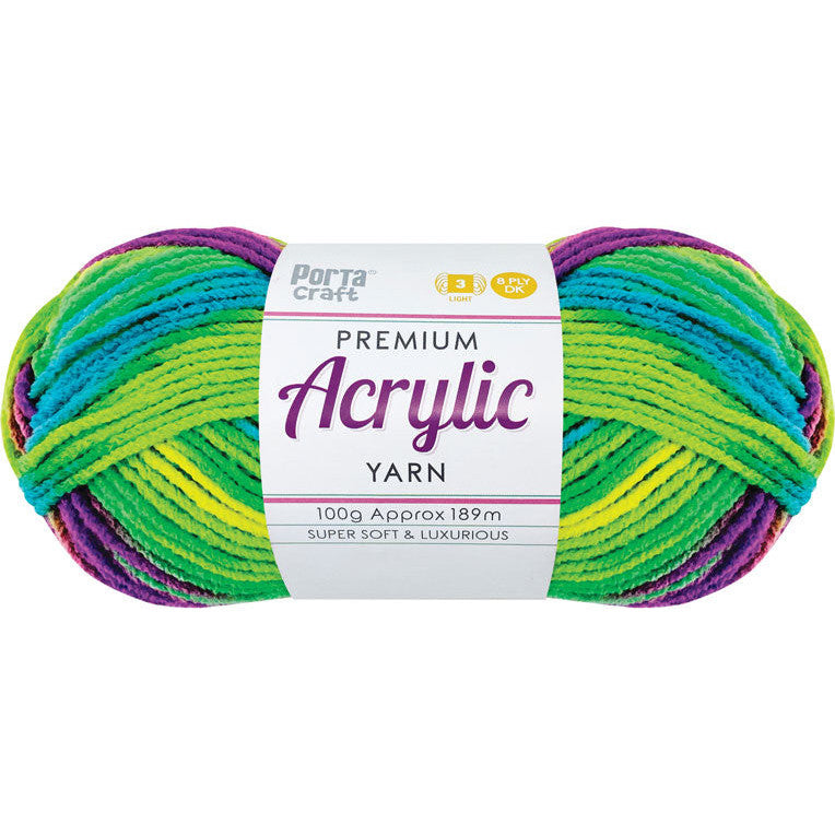 Rainbow Acrylic Yarn