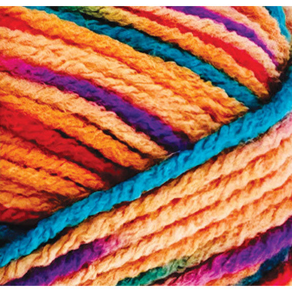 Rainbow Acrylic Yarn 100gm 189m 8ply Fruit Loops