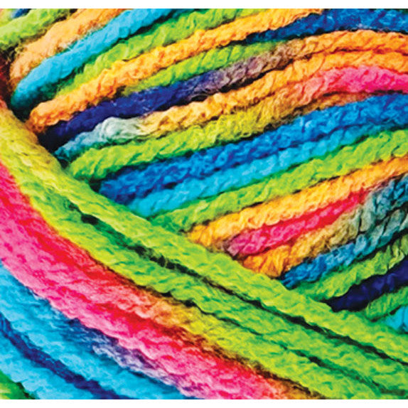 Rainbow Acrylic Yarn 100gm 189m 8ply Bobble