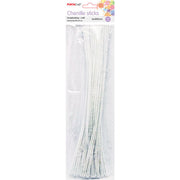 Craft Pipe Cleaners 6mm 50pc - White