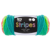 Stripes Acrylic Yarn 100g 188m 8ply Retro