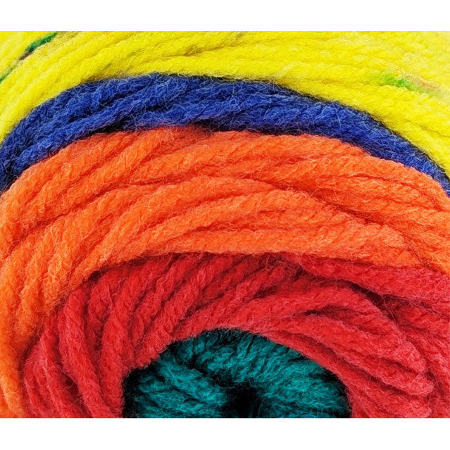 Stripes Acrylic Yarn 100g 188m 8ply Primary