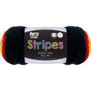 Stripes Acrylic Yarn 100g 188m 8ply Neon
