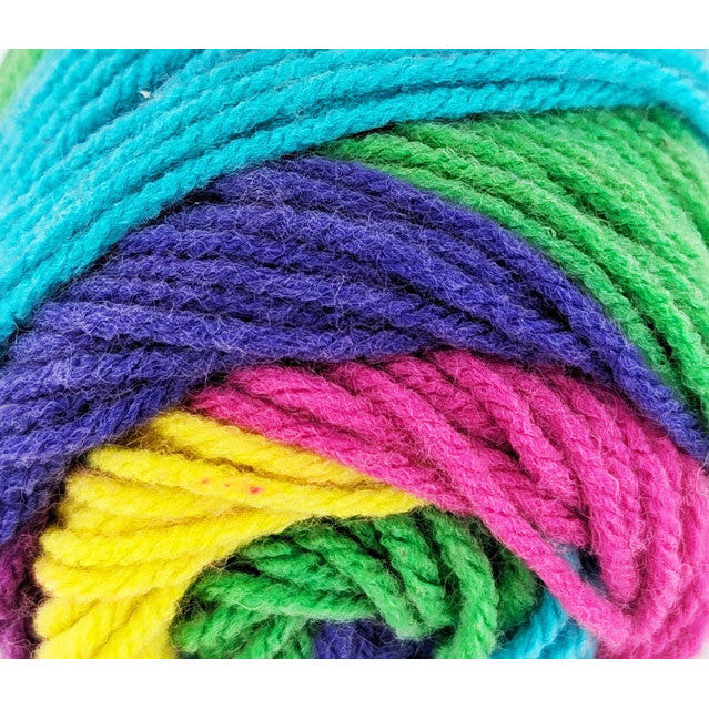 Stripes Acrylic Yarn 100g 188m 8ply Parrot