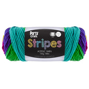 Stripes Acrylic Yarn 100g 188m 8ply Parrot