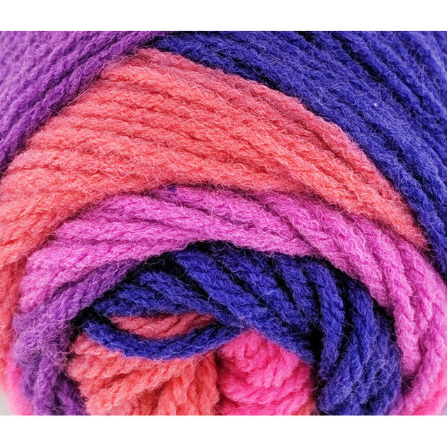 Stripes Acrylic Yarn 100g 188m 8ply Flamenco
