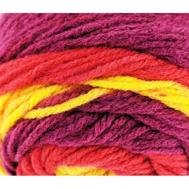 Stripes Acrylic Yarn 100g 188m 8ply Fruity