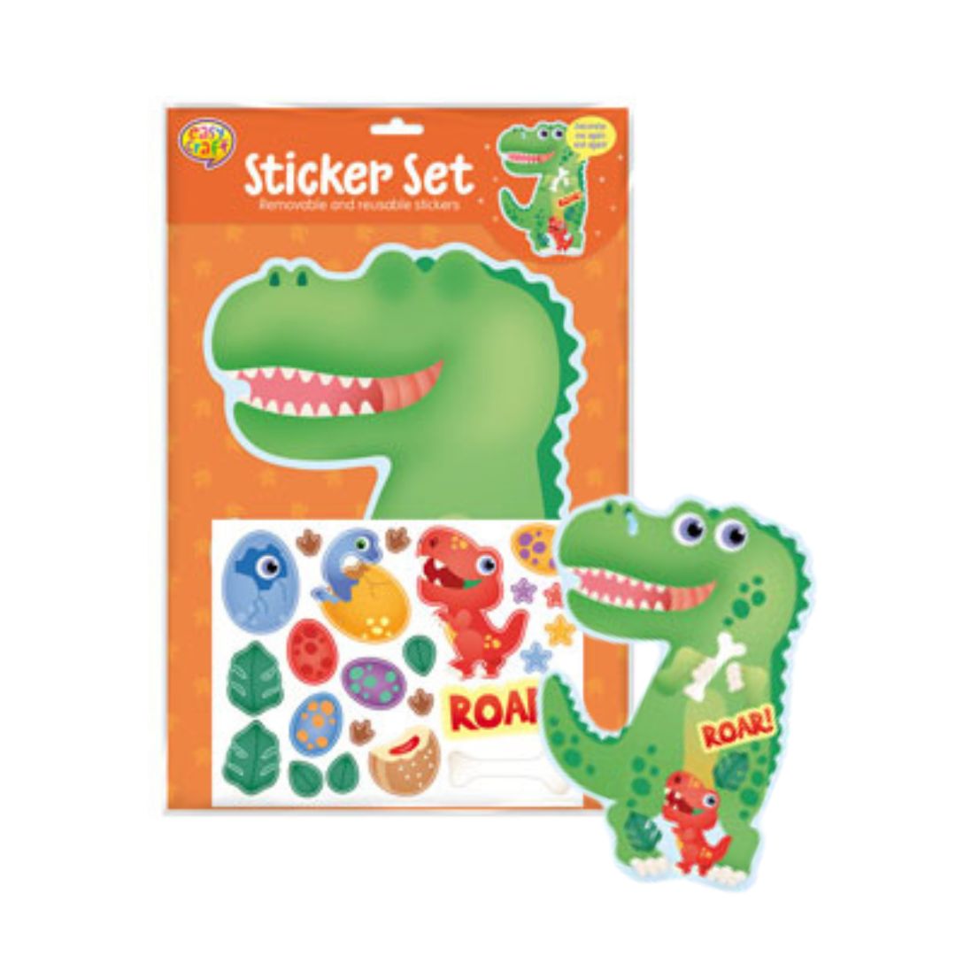 Kids Sticker Dress Up Set - Dinosaur